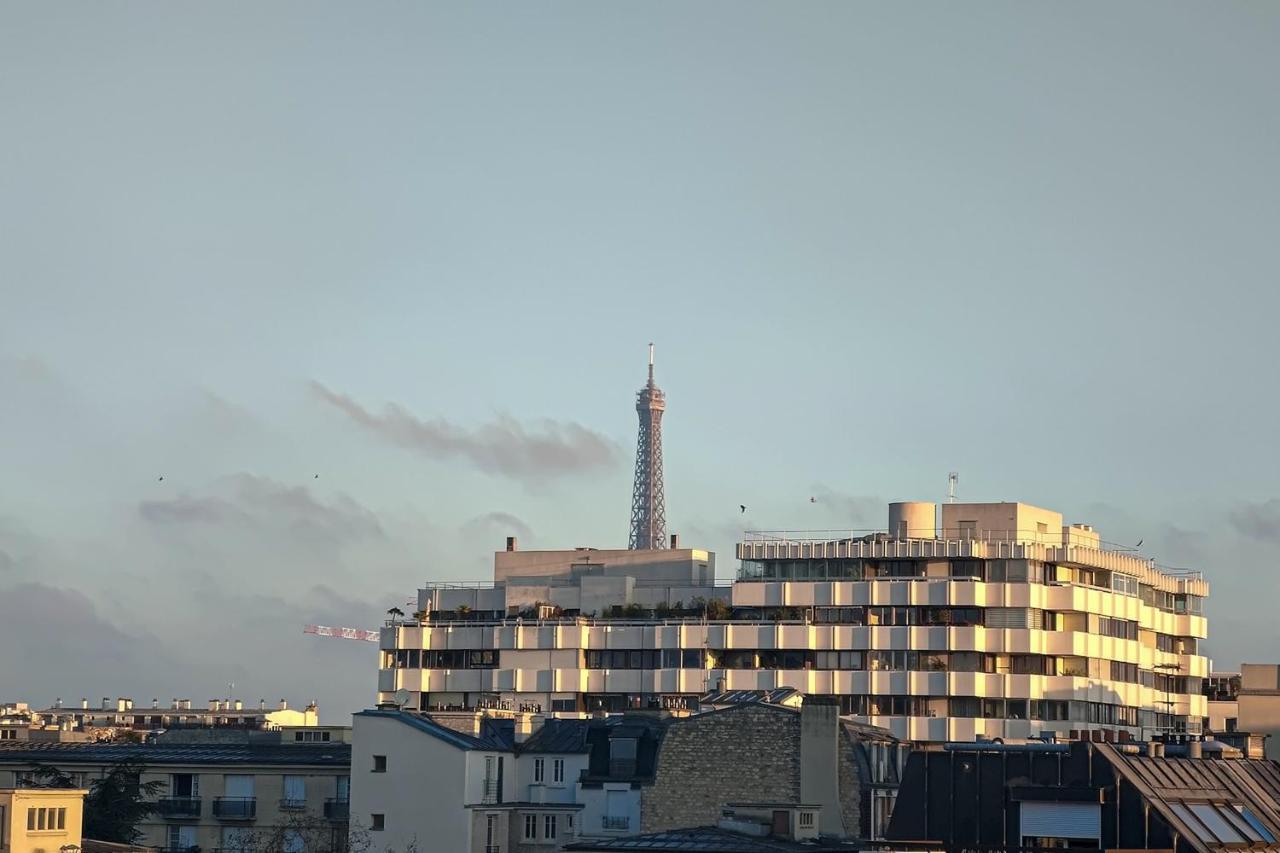 Ferienwohnung Beautiful And Bright Appt With Eiffel Tower View Paris Exterior foto